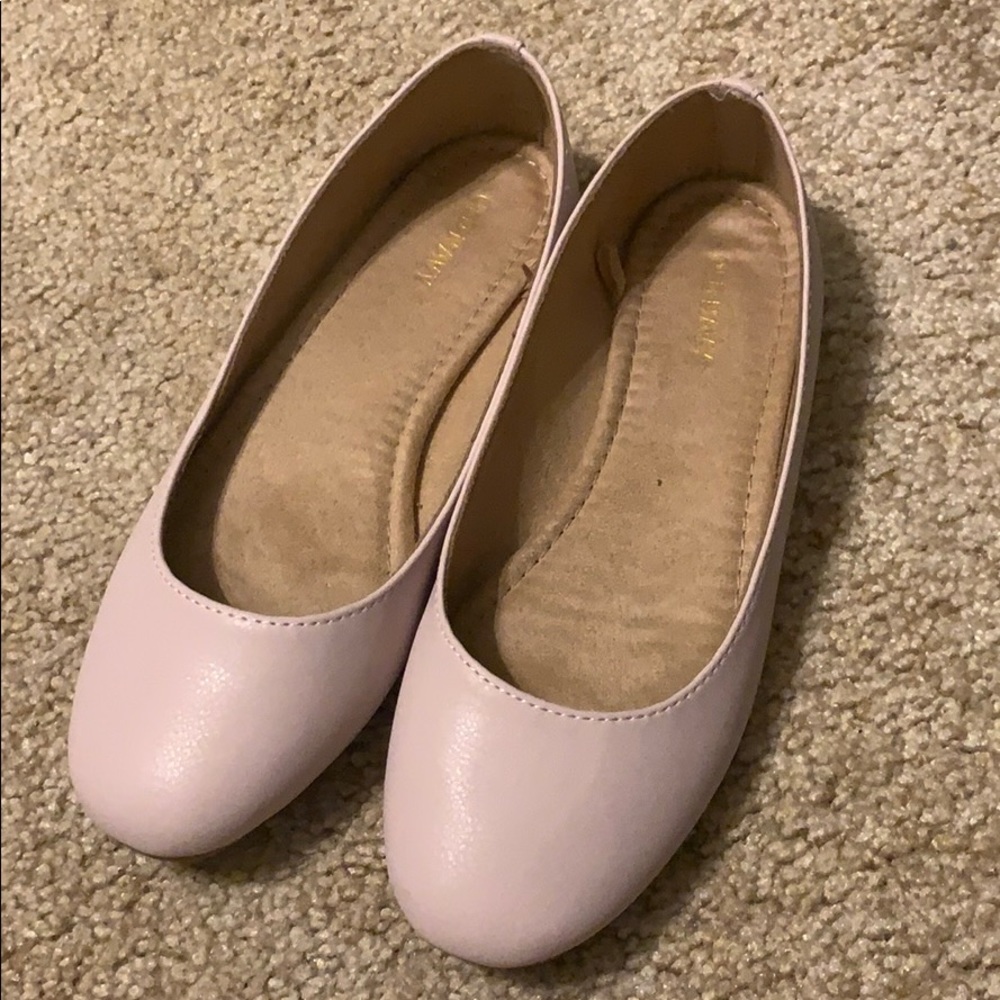 Light pink flats